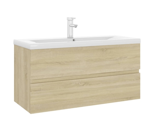 Mueble con lavabo madera de ingeniería roble Sonoma