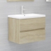 Conjunto de muebles de baño madera contrachapada roble Sonoma