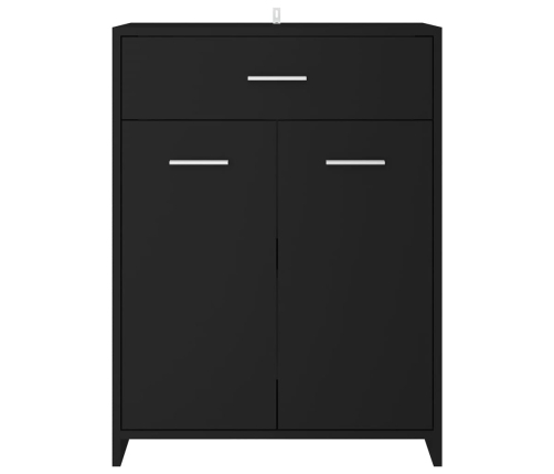 Juego de muebles de baño 4 piezas negro