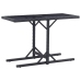 Juego de comedor para jardín 3 piezas negro