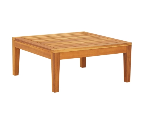 Set muebles de jardín 2 pzas cojines crema madera de acacia