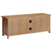 Mueble para TV madera maciza de roble 110x35x44 cm