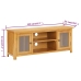 Mueble para TV madera maciza de roble 110x35x44 cm