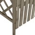 Pérgola con puerta madera maciza de abeto gris 116x40x204 cm