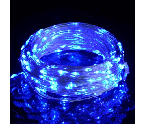 Tira de luces LEDs con 150 LEDs azul 15 m PVC