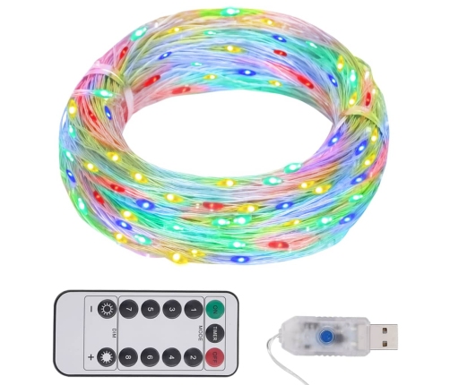 Tira de luces LED con 150 LED PVC multicolor 15 m