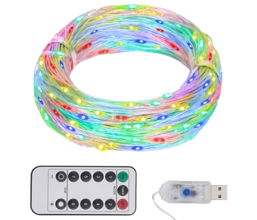 Tira de luces con 300 LED PVC multicolor 30 m