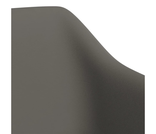 Sillas de comedor giratorias 2 unidades terciopelo gris oscuro
