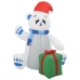 Oso polar inflable de Navidad LED interior y exterior 1,8 m