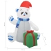 Oso polar inflable de Navidad LED interior y exterior 1,8 m