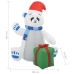 Oso polar inflable de Navidad LED interior y exterior 2,4 m