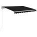 Toldo retráctil automático gris antracita 300x250 cm