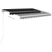 Toldo retráctil automático gris antracita 300x250 cm