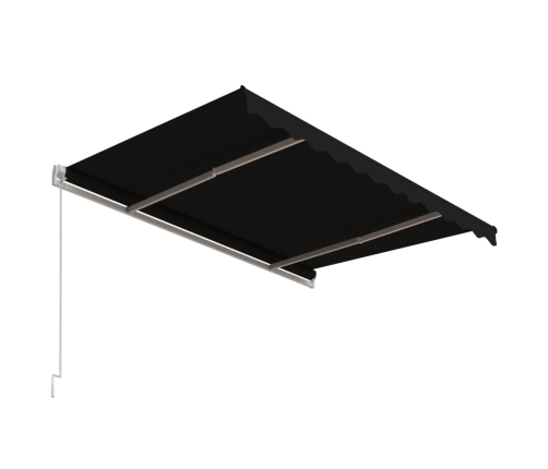 Toldo retráctil automático gris antracita 300x250 cm