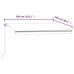 Toldo automático retráctil naranja y marrón 300x250 cm