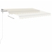 Toldo retráctil automático crema 350x250 cm