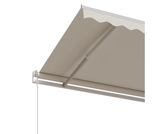 Toldo retráctil automático crema 350x250 cm