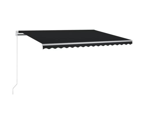 Toldo automático con LED y sensor de viento antracita 350x250cm