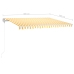 Toldo automático LED sensor de viento amarillo blanco 400x300cm