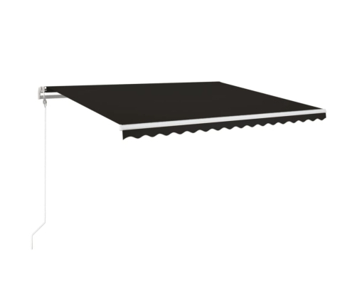 Toldo retráctil automático gris antracita 450x350 cm