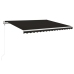 Toldo retráctil automático gris antracita 450x350 cm