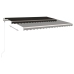 Toldo retráctil automático gris antracita 450x350 cm