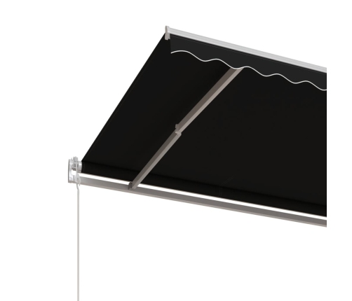Toldo retráctil automático gris antracita 450x350 cm