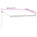Toldo retráctil automático gris antracita 450x350 cm