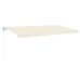 Toldo retráctil automático crema 600x350 cm