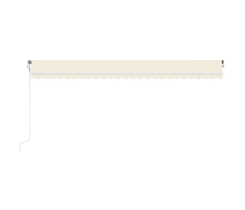 Toldo retráctil automático crema 600x350 cm
