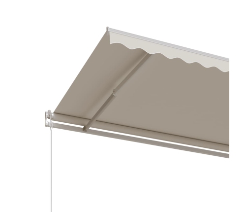 Toldo retráctil automático crema 600x350 cm