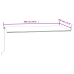 Toldo retráctil automático crema 600x350 cm
