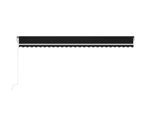 Toldo retráctil automático gris antracita 600x350 cm