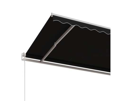 Toldo retráctil automático gris antracita 600x350 cm
