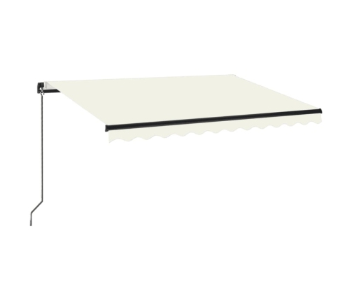 Toldo retráctil manual crema 350x250 cm