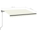 Toldo retráctil automático crema 350x250 cm