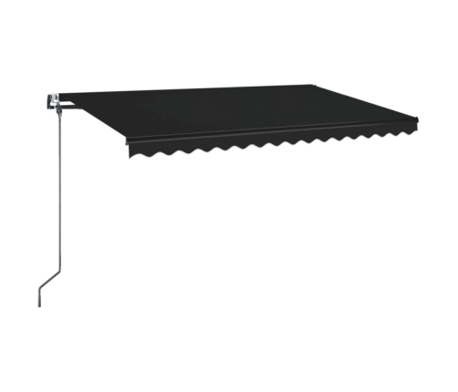 Toldo retráctil automático gris antracita 400x350 cm