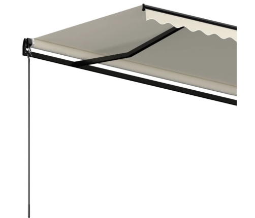 Toldo retráctil manual crema 450x350 cm