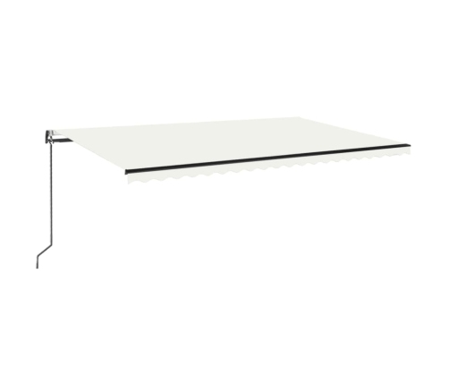 Toldo retráctil automático crema 500x350 cm