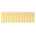 Toldo retráctil manual con persiana amarillo y blanco 4x3 m