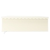 Toldo retráctil manual con persiana y LED crema 4,5x3 m