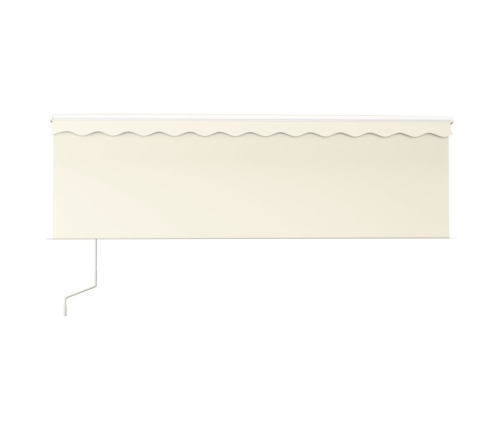 Toldo retráctil automático con persiana 4,5x3 m color crema