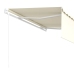 Toldo retráctil automático con persiana 4,5x3 m color crema