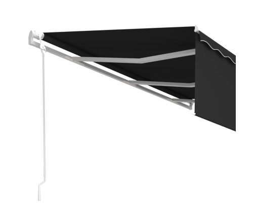 Toldo automático retráctil con persiana 6x3 m antracita