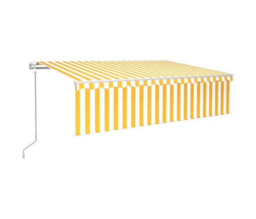 Toldo automático persiana LED sensor de viento 6x3 m