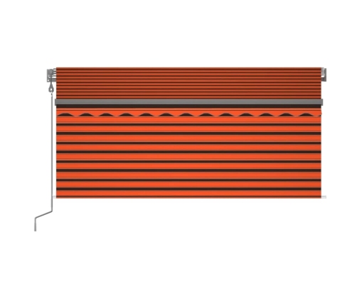 Toldo automático con persiana, LED y sensor de viento 3,5x2,5 m