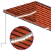 Toldo automático con persiana, LED y sensor de viento 3,5x2,5 m