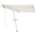 Toldo automático con LED sensor de viento color crema 300x250cm