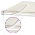 Toldo automático con LED sensor de viento color crema 300x250cm