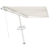 Toldo de pie manual retráctil crema 350x250 cm